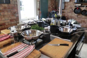 kitchen at the cooking school